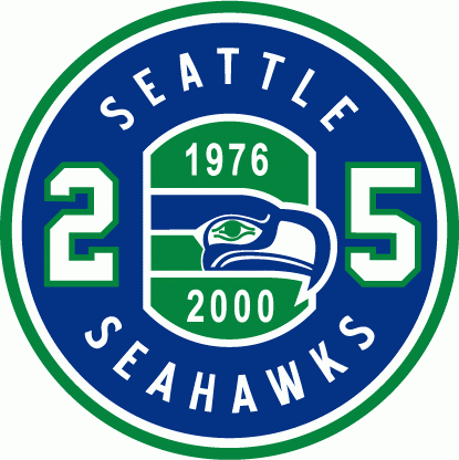 Seattle Seahawks 2000 Anniversary Logo t shirts iron on transfers